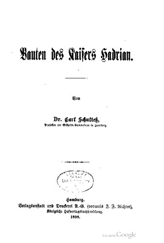 Bauten des Kaisers Hadrian