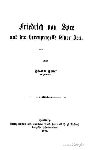 Friedrich von Spee und die Hexenprozesse seiner Zeit