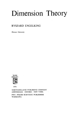 Dimension Theory