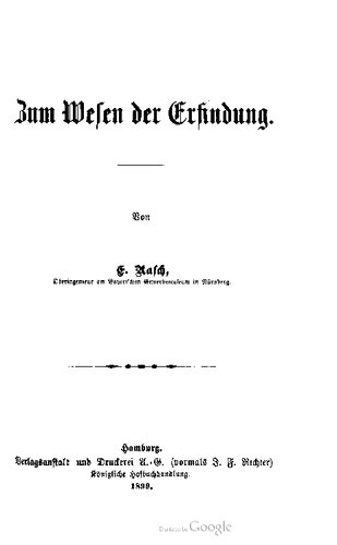 Zum Wesen der Erfindung