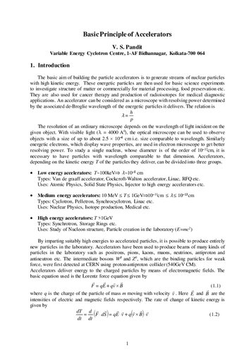 Basic Principle of Accelerators