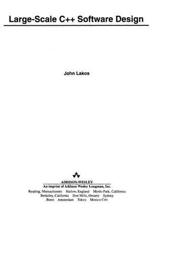 Large-Scale C++ Software Design