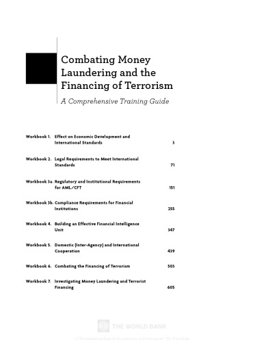 Combating Money Laundering and the Financing of Terrorism: A Comprehensive Training Guide