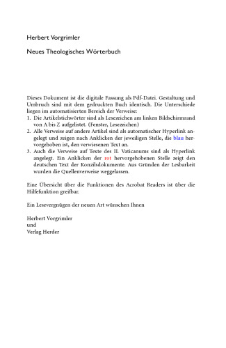 Neues Theologisches Worterbuch