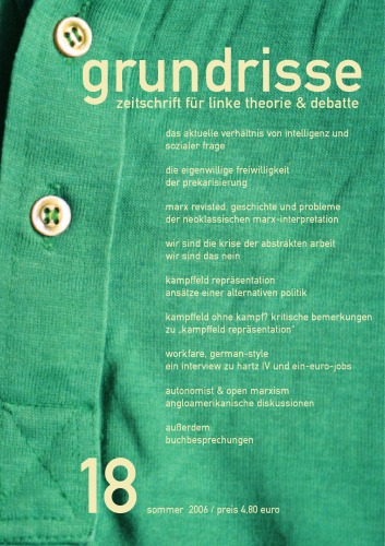 Grundrisse 18 (2006-2)