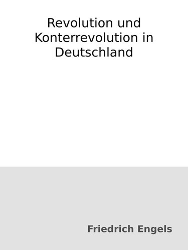 Revolution und Konterrevolution in Deutschland