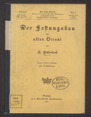 Der Festungsbau im alten Orient