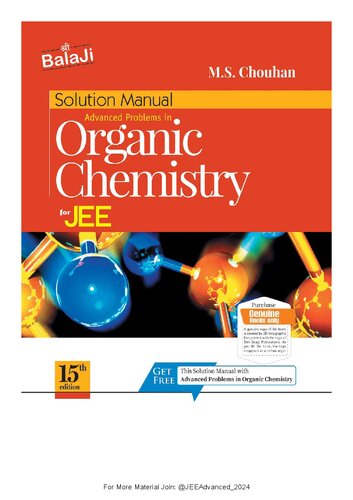 Solution Manual Advanced Problems in Organic Chemistry for JEE by M.S. Chouhan (15th edition) (1)