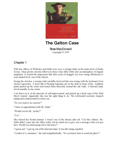 The Galton Case