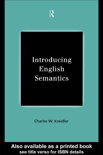 Introducing English Semantics