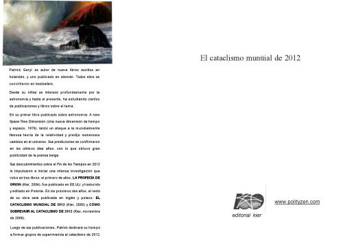 El cataclismo mundial de 2012 (Spanish Edition)
