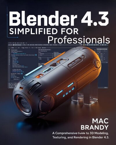 Blender 4.3 simplified for professionals: A Comprehensive Guide to 3D Modeling, Texturing, and Rendering in Blender 4.3