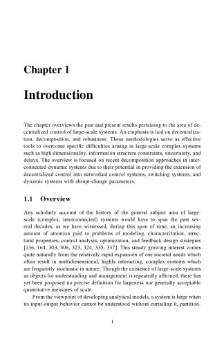 Decentralized Control and Filtering in Interconnected Dynamical Systems
