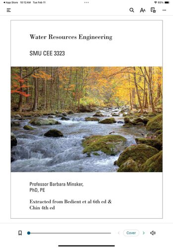 Water Resources Engineering SMU CEE 3323