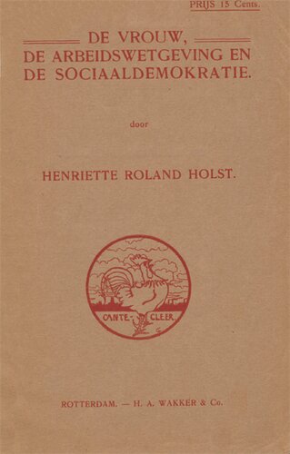 De vrouw, de arbeidswetgeving en de sociaaldemokratie
