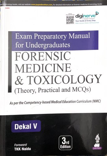 Exam Preparatory Manual for Undergraduates Forensic Medicine & Toxicology