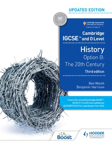 Cambridge IGCSE and O Level History 3rd Edition: Option B: The 20th century: Hodder Education Group