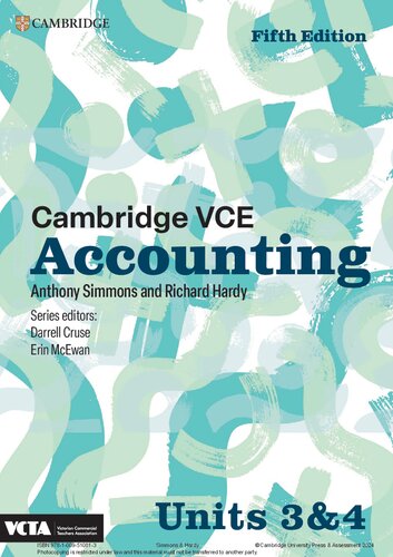 Cambridge VCE Accounting Units 3&4