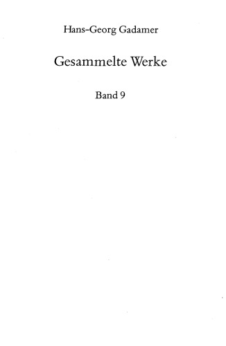 Gesammelte Werke Band 9 Aesthetik und Poetik II