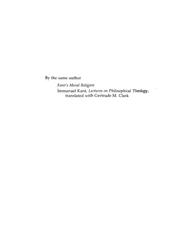 Kant's Rational Theology