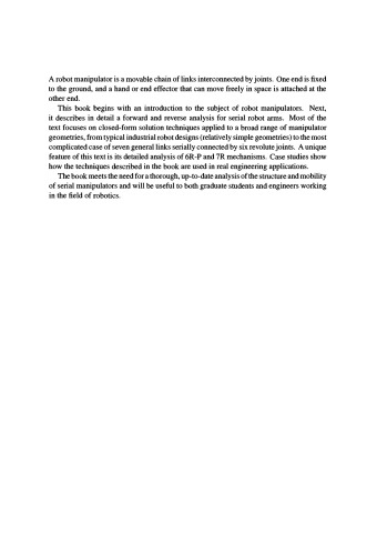 Kinematic Analysis of Robot Manipulators