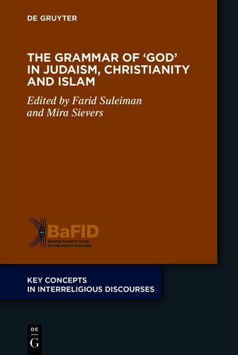 The Grammar of ‘God’ in Judaism, Christianity and Islam