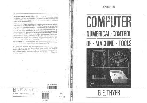 Computer numerical control of machine tools - Second edition