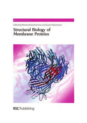 Structural Biology of Membrane Proteins (RSC Biomolecular Sciences)