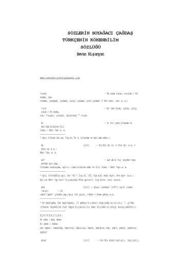 Sözlerin Soyağacı