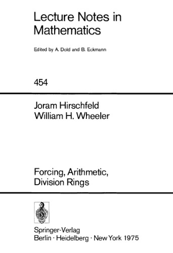 Forcing, Arithmetic, Division Rings