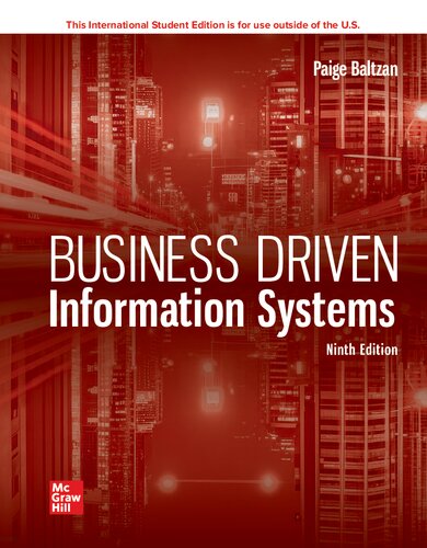Business Driven Information Systems ISE 9th Edition