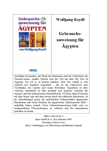 Gebrauchsanweisung fur Agypten
