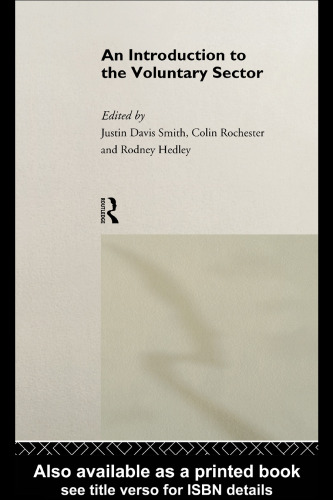 An Introduction to the Voluntary Sector