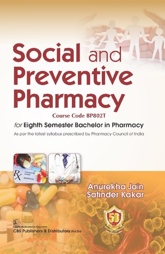 Social and Preventive Pharmacy for Eighth Semester Bachelor in Pharmacy