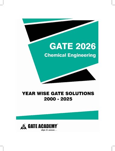 GATE 2026 - Chemical Engineering Previous Year Questions with Detailed Solutions (2000 - 2025)