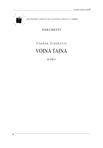 VOJNA TAJNA drugi deo