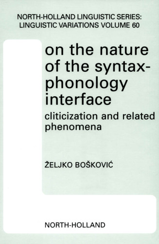 On the Nature of the Syntax-Phonology Interface: Cliticization and Related Phenomena
