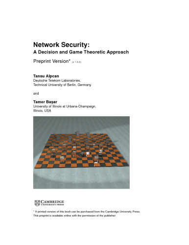 Network Security: A Decision and Game-Theoretic Approach