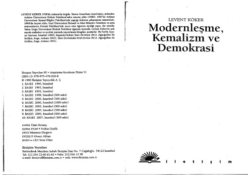 Modernlesme, Kemalizm ve Demokrasi