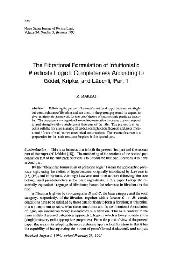 Fibrational formulation of intuitionistic predicate logic 1