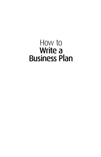 How to Write a Business Plan (Creating Success)
