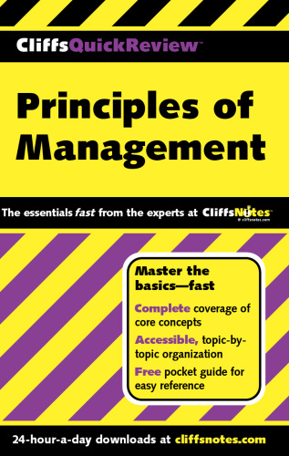 Principles of Management (Cliffs Quick Review)
