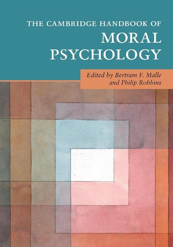 The Cambridge Handbook of Moral Psychology