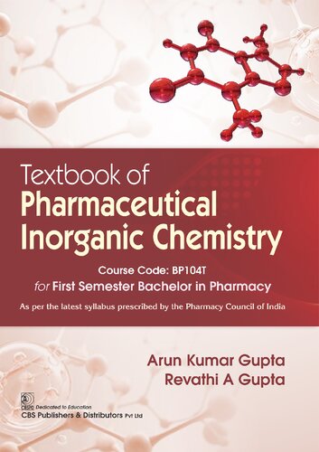 Textbook of Pharmaceutical Inorganic Chemistry