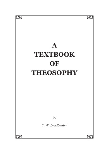 A Textbook of Theosophy