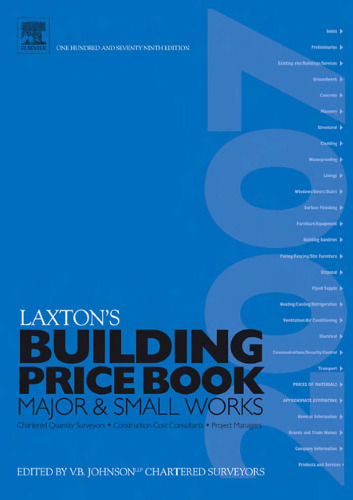 LAXTON'S BUILDING PRICE BOOK 2007, 179th Edition (Laxton's Price Book)