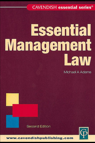 Essential Australian Management Law (Australian Essentials Series)
