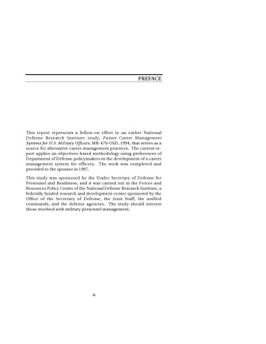 A Future Officer Career Management System: An Objectives-Based Design