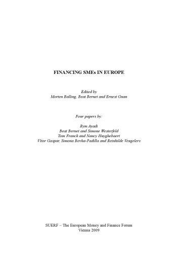 Financing SMEs In Europe