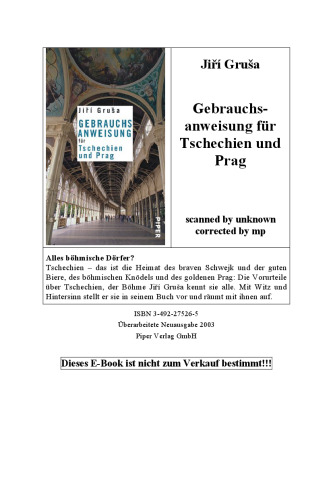 Gebrauchsanweisung fur Tschechien und Prag
